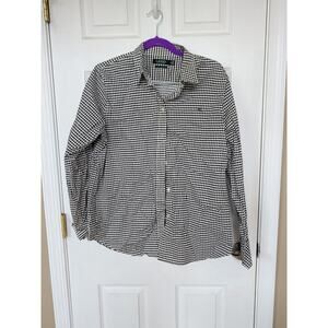 TF7009- Lauren Ralph Lauren Women’s Large Houndstooth Shirt – Button-Down